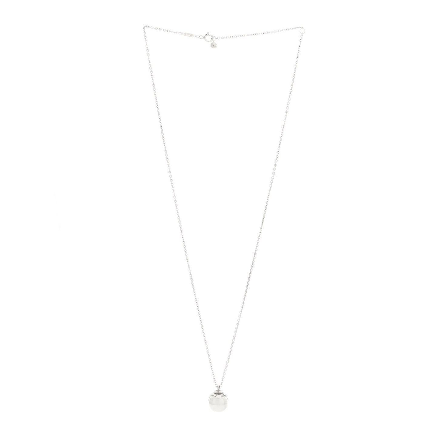 Sterling Silver 12.75mm HardWear Ball Pendant Necklace