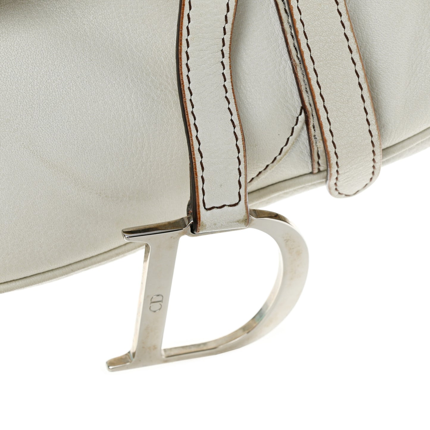 Calfskin Saddle Bag White