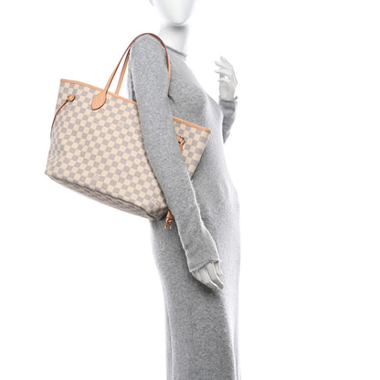 Louis Vuitton LOUIS VUITTON Damier Azur Neo Neverfull MM Rose Ballerine 2 of 10