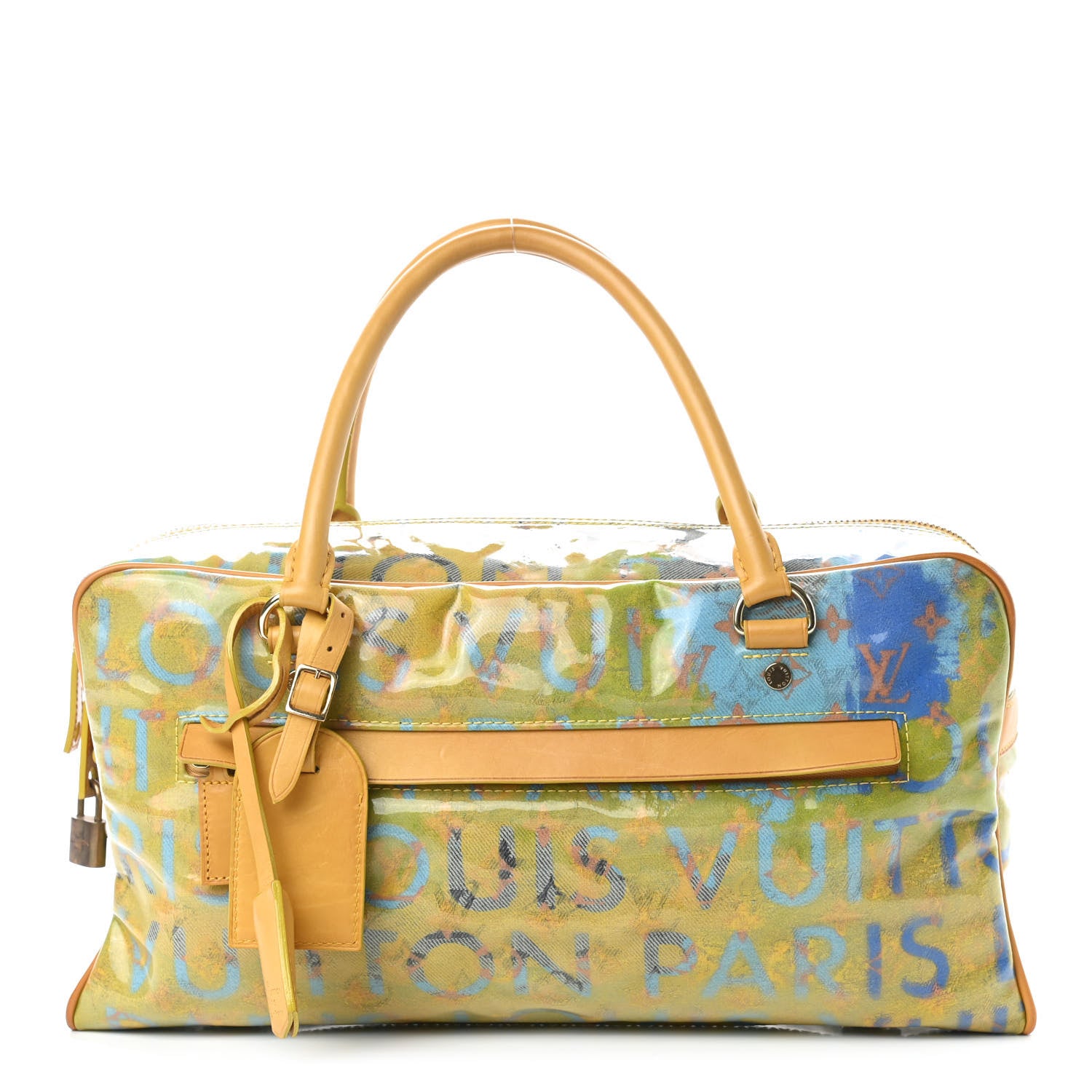 Louis Vuitton Monogram Pulp Defile Weekender PM Yellow 1 of 10