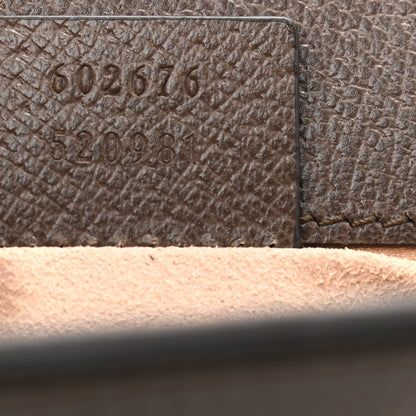 Gucci GG Supreme Monogram Textured Dollar Calfskin Web Mini Ophidia Chain Shoulder Bag Beige Ebony New Acero 7 of 10