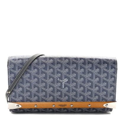 Goyard Goyardine Monte Carlo Bois Clutch With Strap Gray 1 of 10
