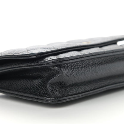 Chanel Caviar Quilted Wallet On Chain WOC Black 10 of 12