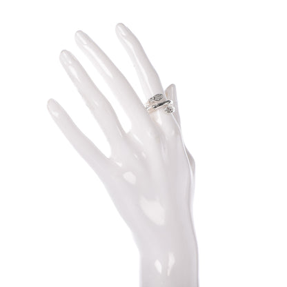 John Hardy Sterling Silver White Sapphire Bamboo Wrap Ring 52 6 2 of 6