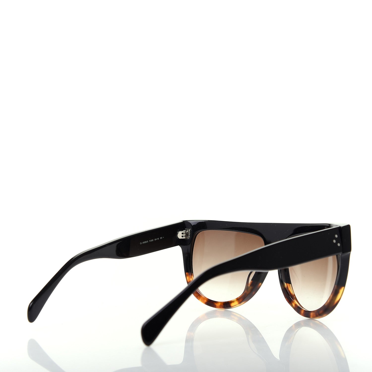 Celine Shadow Sunglasses CL 41026/S Black Havana 4 of 8