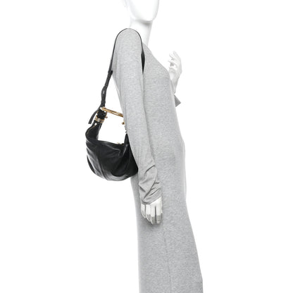 Chloe Grained Calfskin Small Bracelet Hobo Bag Black 2 of 12