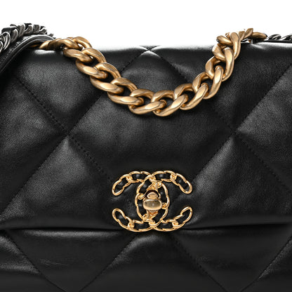 Chanel Lambskin Quilted Medium Chanel 19 Flap Black 8 of 10