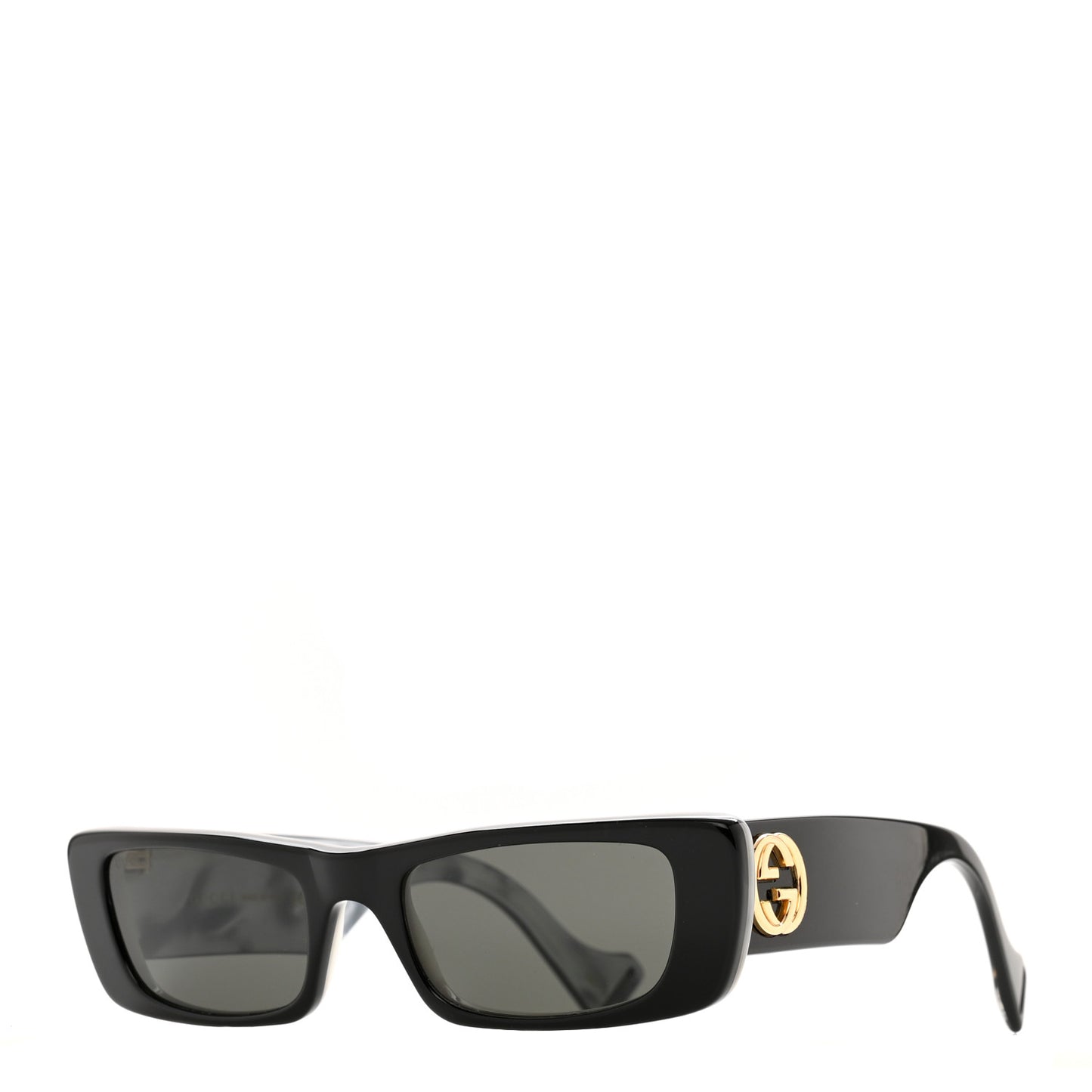 Acetate Rectangular Sunglasses GG0516S Black