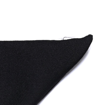 Chanel Silk Logo Slim Bandeau Scarf Black 4 of 5