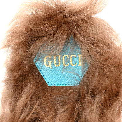 Gucci Aston Felt Fur Gucci 100 Womens Princetown Slippers 36 Hibiscus Red Black 7 of 8
