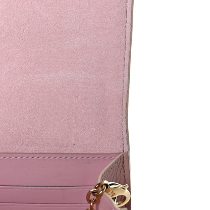 Louis Vuitton Damier Azur Croisette Chain Wallet Rose Ballerine 9 of 10