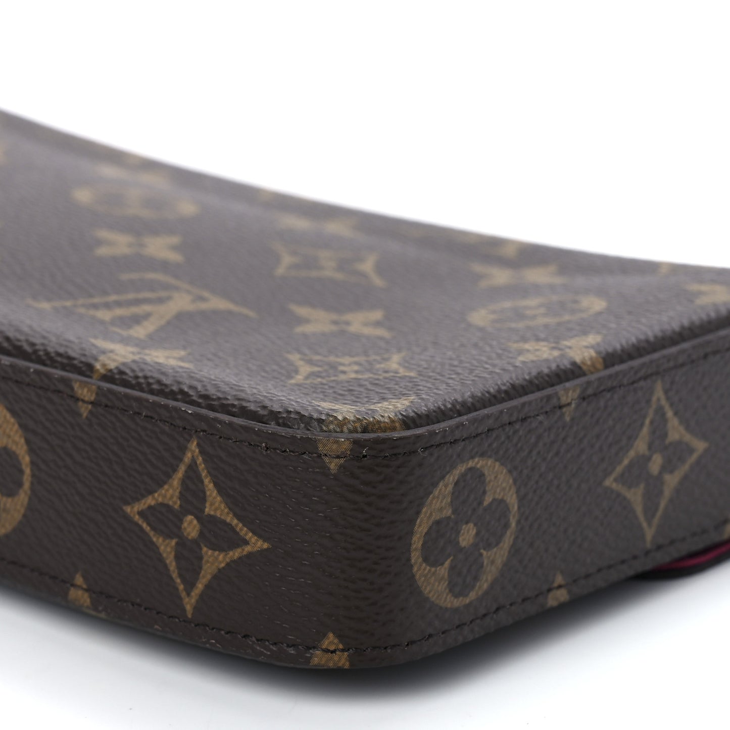 Monogram Pochette Felicie Chain Wallet Fuchsia
