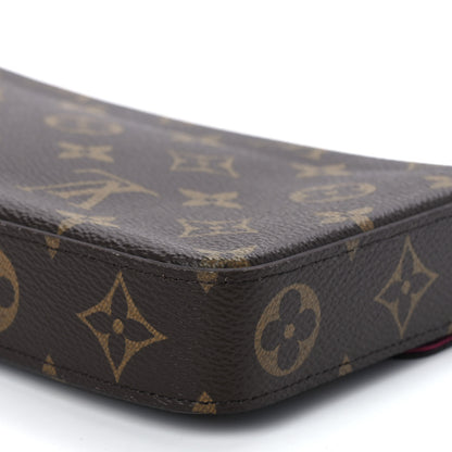 Louis Vuitton Monogram Pochette Felicie Chain Wallet Fuchsia 12 of 12