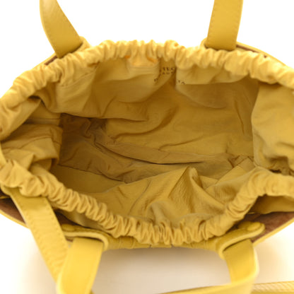 Bottega Veneta French Calfskin Small Shell Bag Yellow 6 of 11