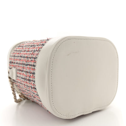Chanel Tweed Lambskin Timeless Vanity Cosmetic Case White 4 of 12