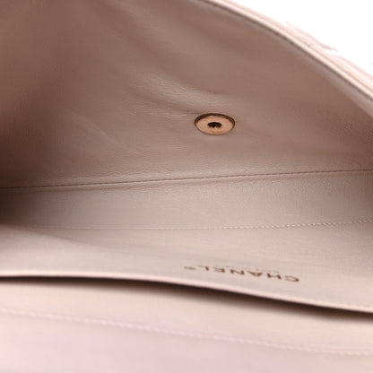 Chanel Lambskin Quilted Clutch with Chain Flap Light Pink 5 of 11
