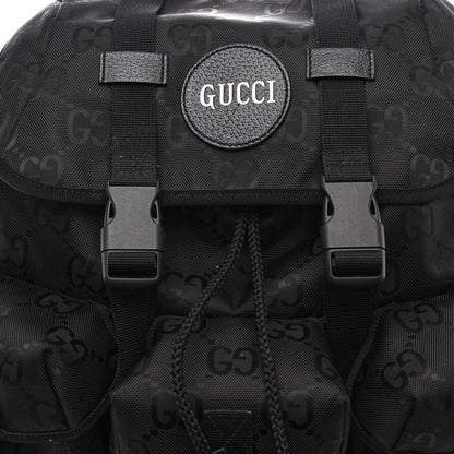 Gucci Econyl Nylon Monogram Off The Grid Utility Pocket Backpack Black 8 of 12