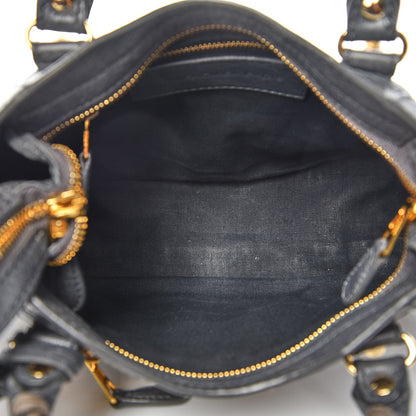 Balenciaga Agneau Giant 12 Gold Hardware Mini City Gris Tarmac 5 of 9