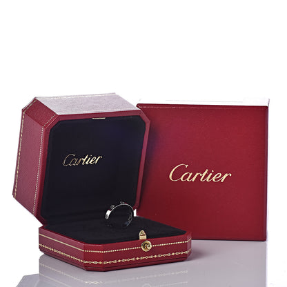 Cartier 18K White Gold 3.5mm LOVE Wedding Band Ring 50 5.25 5 of 5