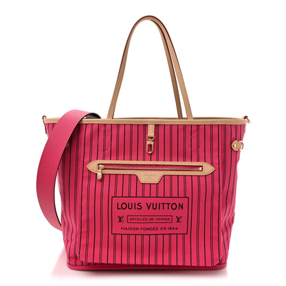 Louis Vuitton Monogram Inside Out Neverfull Bandouliere MM Rose Pondichery 3 of 14