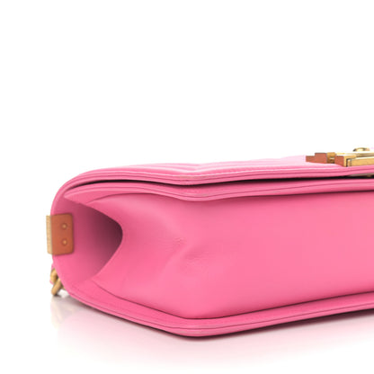 Chanel Calfskin Quilted Medium Boy Flap Pink 9 of 15