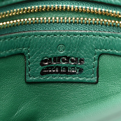 Gucci Roxy Calfskin Blondie Chain Shoulder Flap Bag Emerald 6 of 12