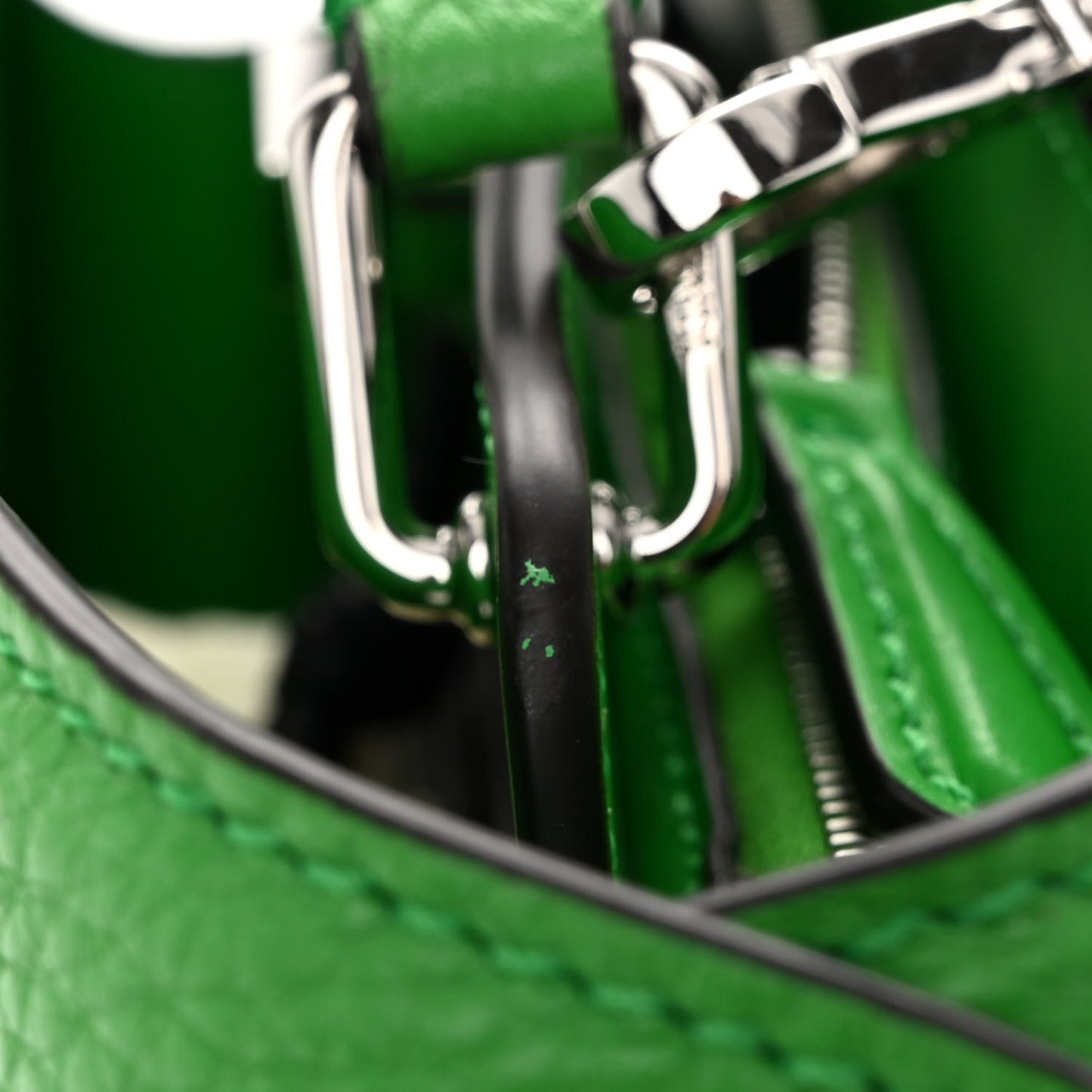 Cuoio Romano Vitello Cover Bi-Color Peekaboo I See U X Cross Satchel Tomatillo