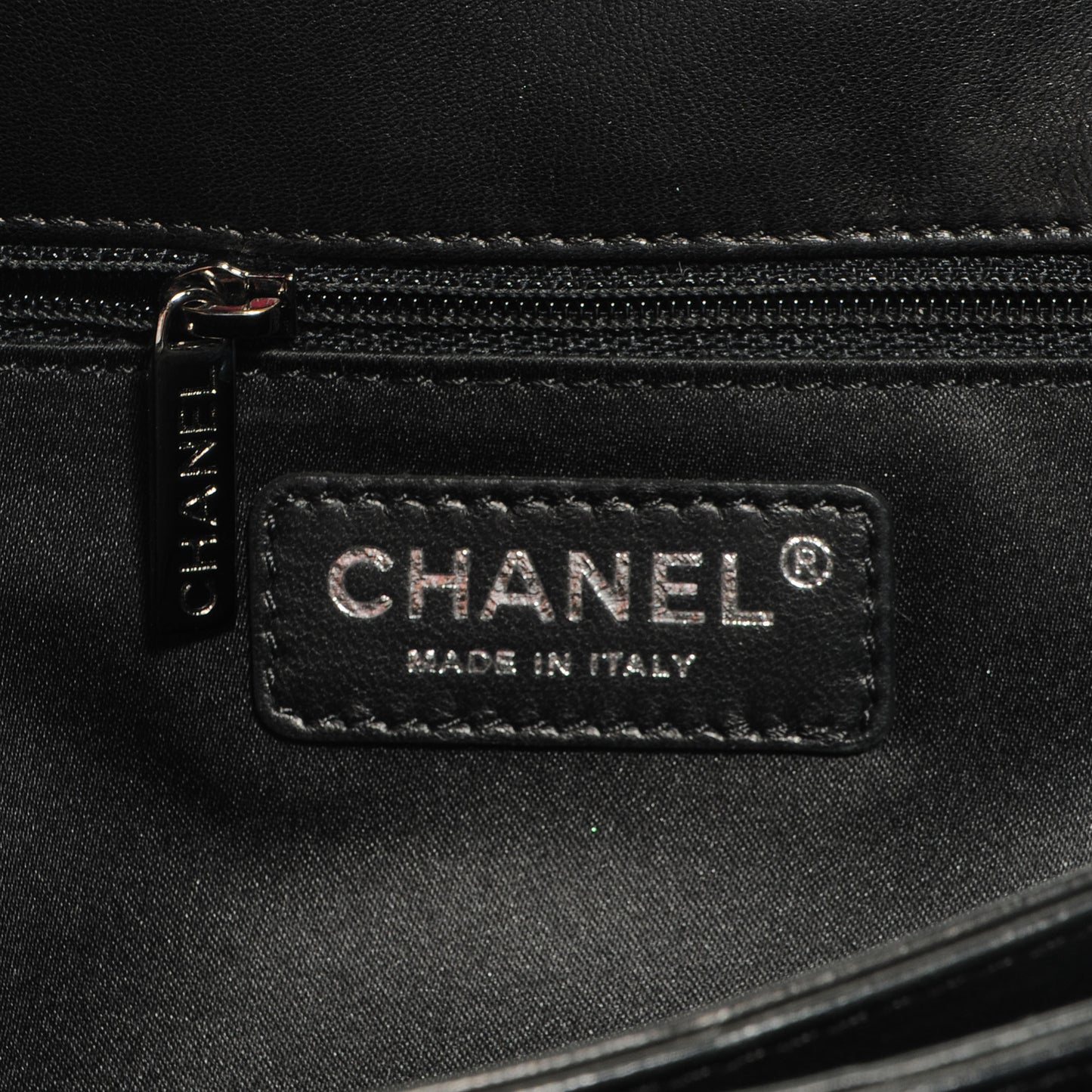 Lambskin Quilted Maxi 3 Flap Black