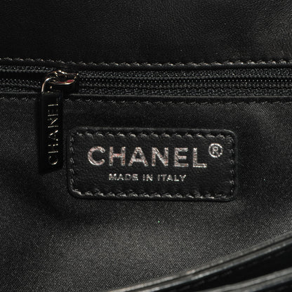Chanel Lambskin Quilted Maxi 3 Flap Black 6 of 7