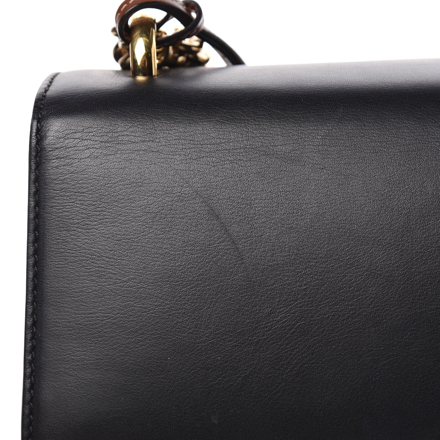 Gucci GG Supreme Monogram Calfskin Medium Padlock Shoulder Bag Beige Black Cuir 14 of 16