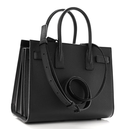 Saint Laurent Grained Calfskin Baby Sac De Jour Black 3 of 9