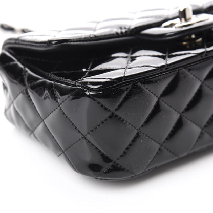 Chanel Patent Calfskin Quilted Mini Rectangular Flap Black 6 of 10