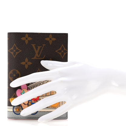 Louis Vuitton Monogram 2022 Christmas Animation Paris Passport Cover Pink 2 of 7