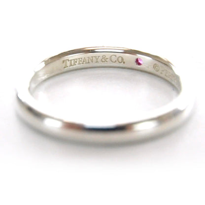 Tiffany Elsa Peretti Sterling Silver Pink Sapphire Band Ring 6 1 of 5