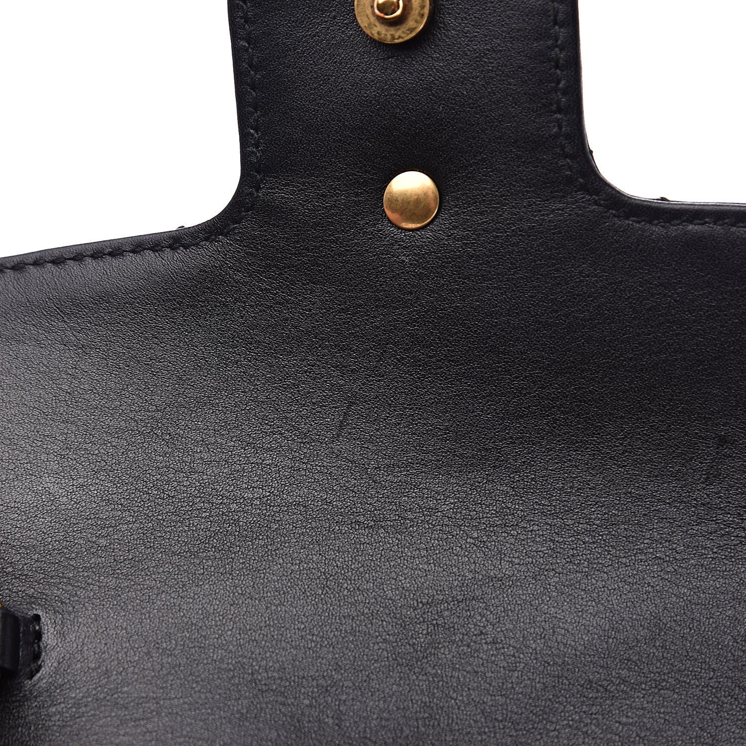 Gucci Calfskin Matelasse Super Mini GG Marmont Shoulder Bag Black 11 of 13