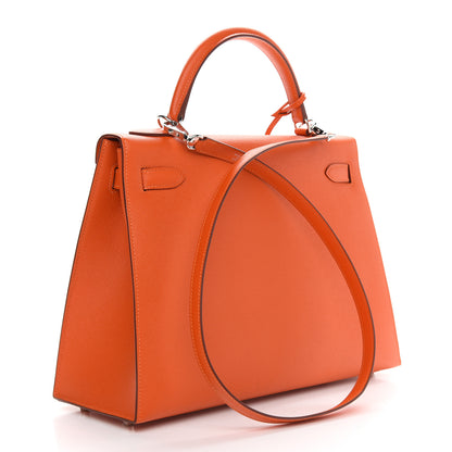 Hermes Epsom Kelly Sellier 32 Orange 2 of 10