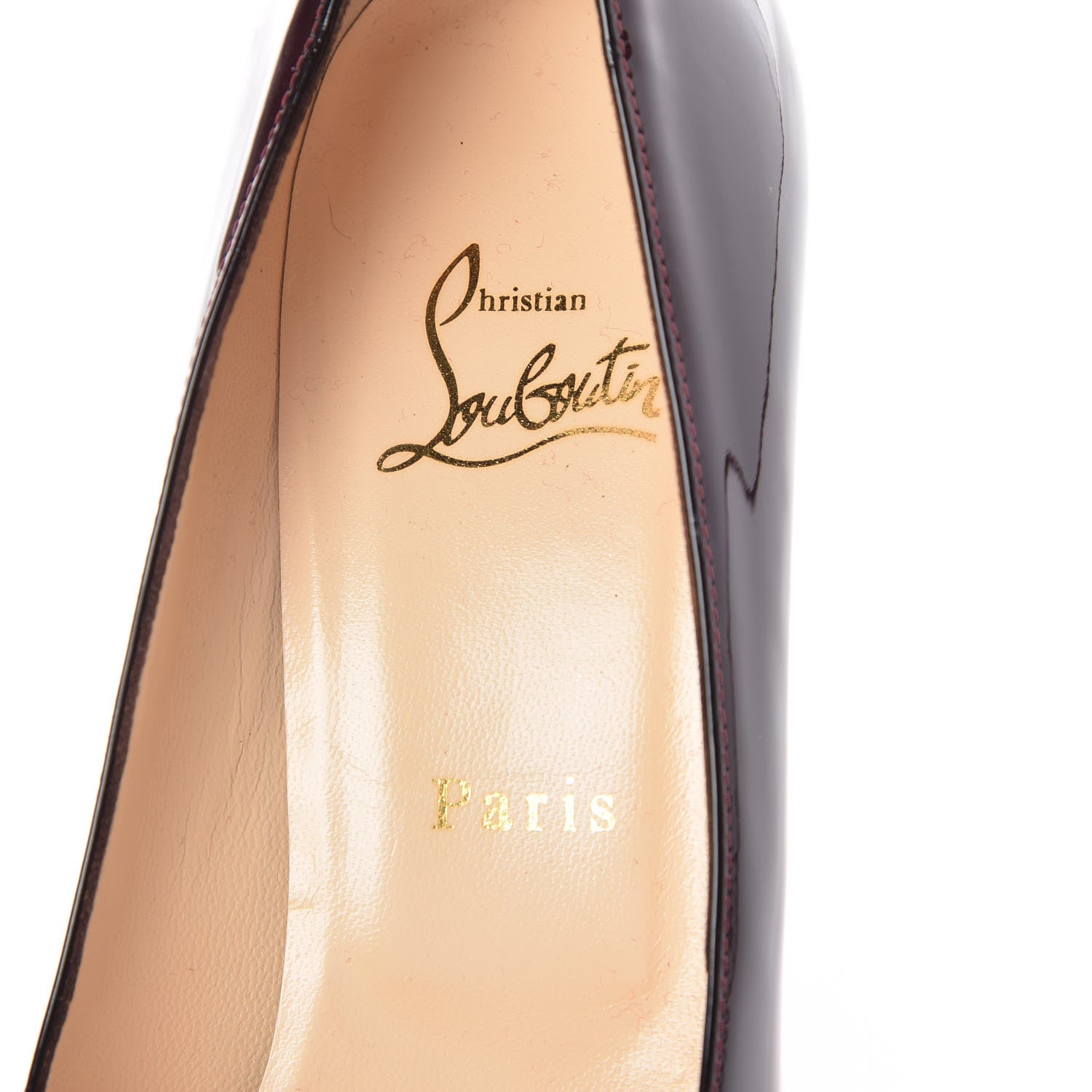Christian Louboutin Patent New Simple 100 Pumps 39 Burgundy 8 of 10
