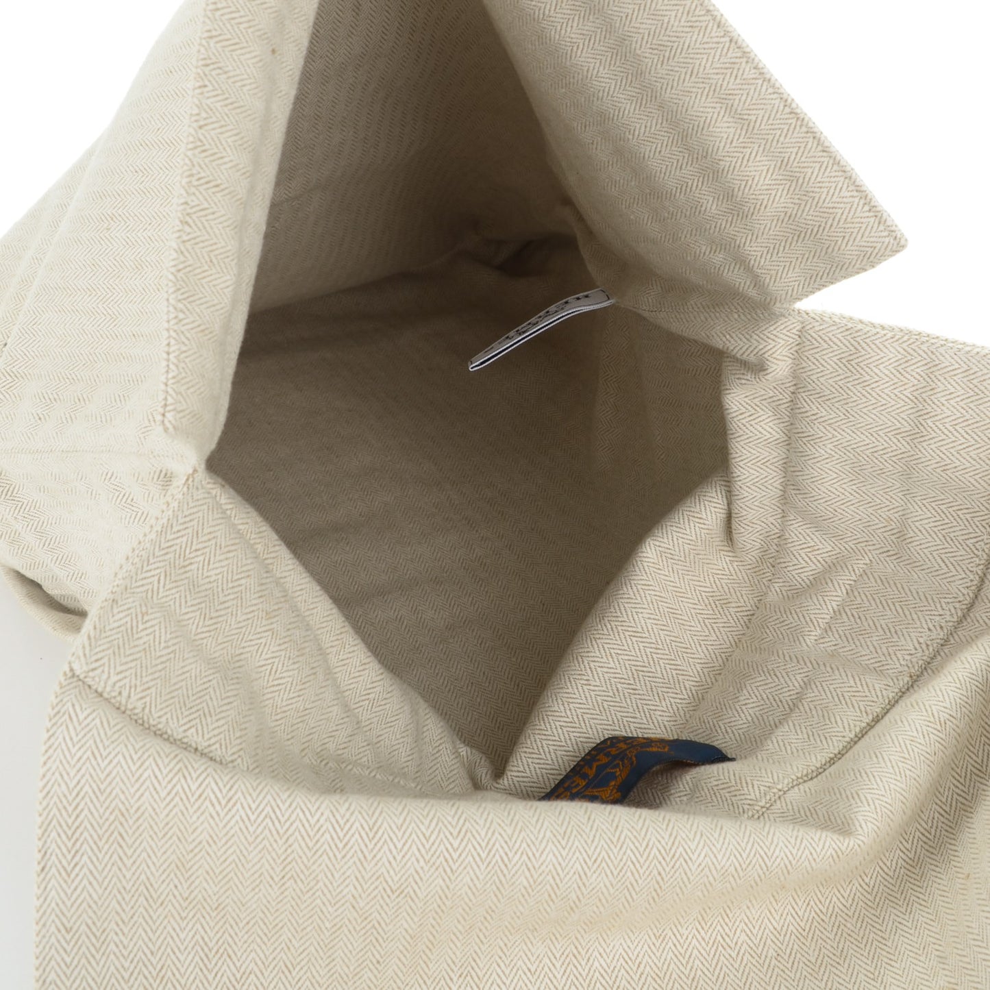 Natural Barenia Toile Grooming Bag