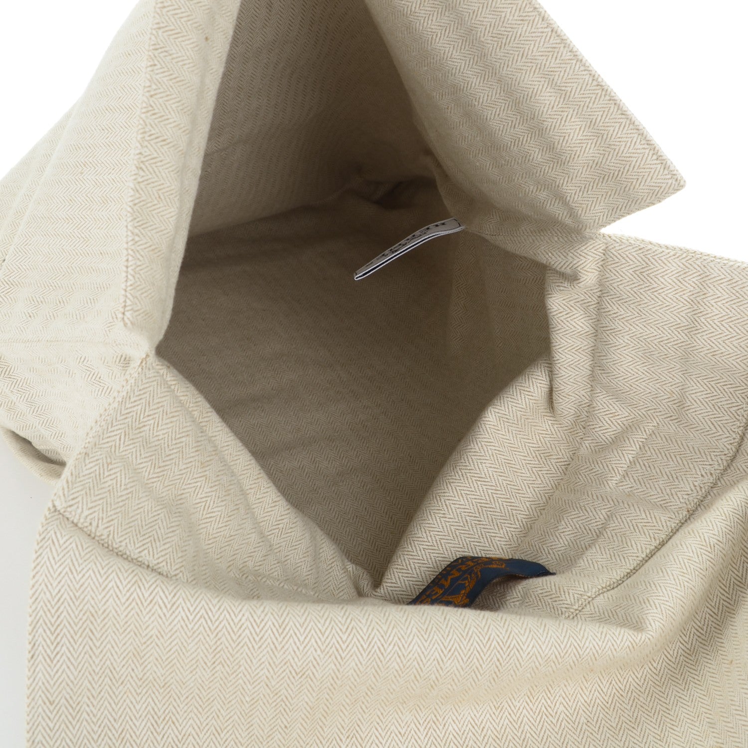 Hermes Natural Barenia Toile Grooming Bag 6 of 8