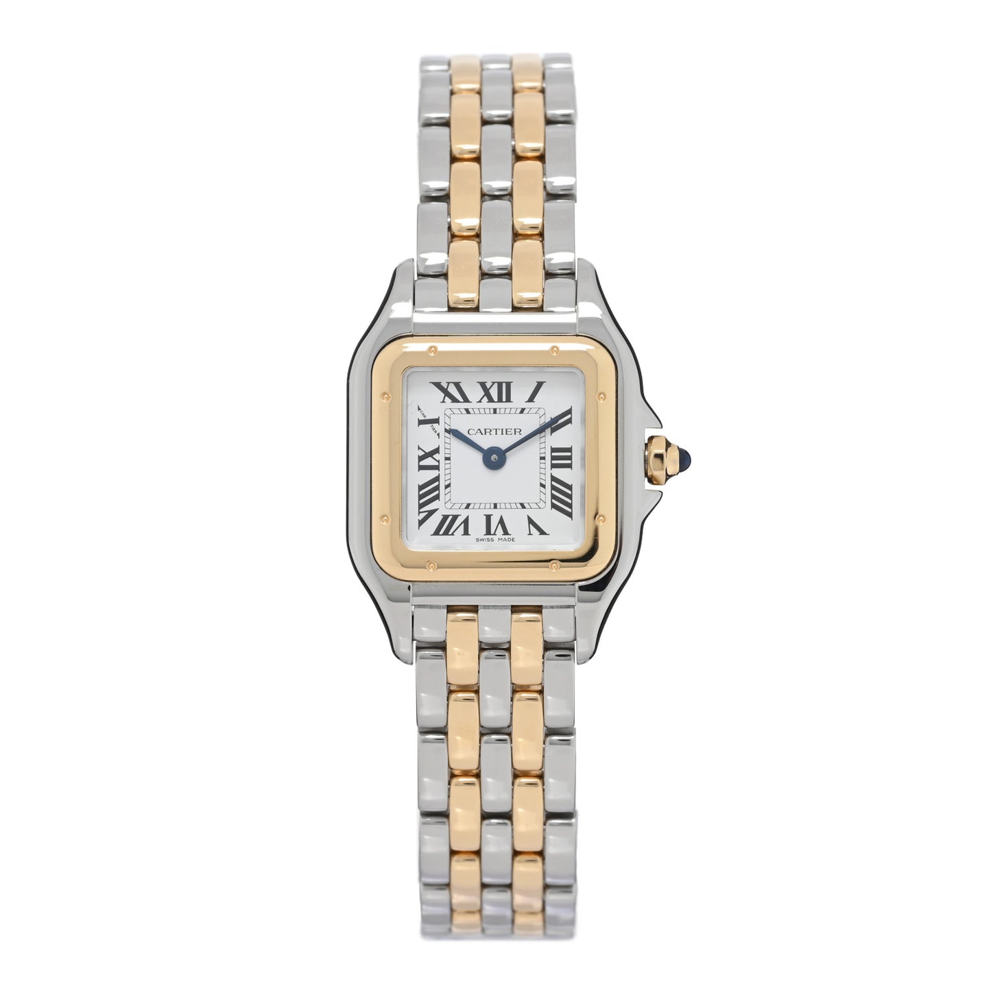 Stainless Steel 18K Yellow Gold 22mm Panthere Quartz Watch