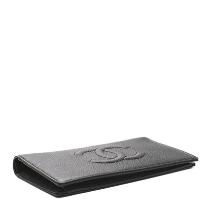 Chanel Caviar Timeless CC Yen Wallet Black 4 of 10