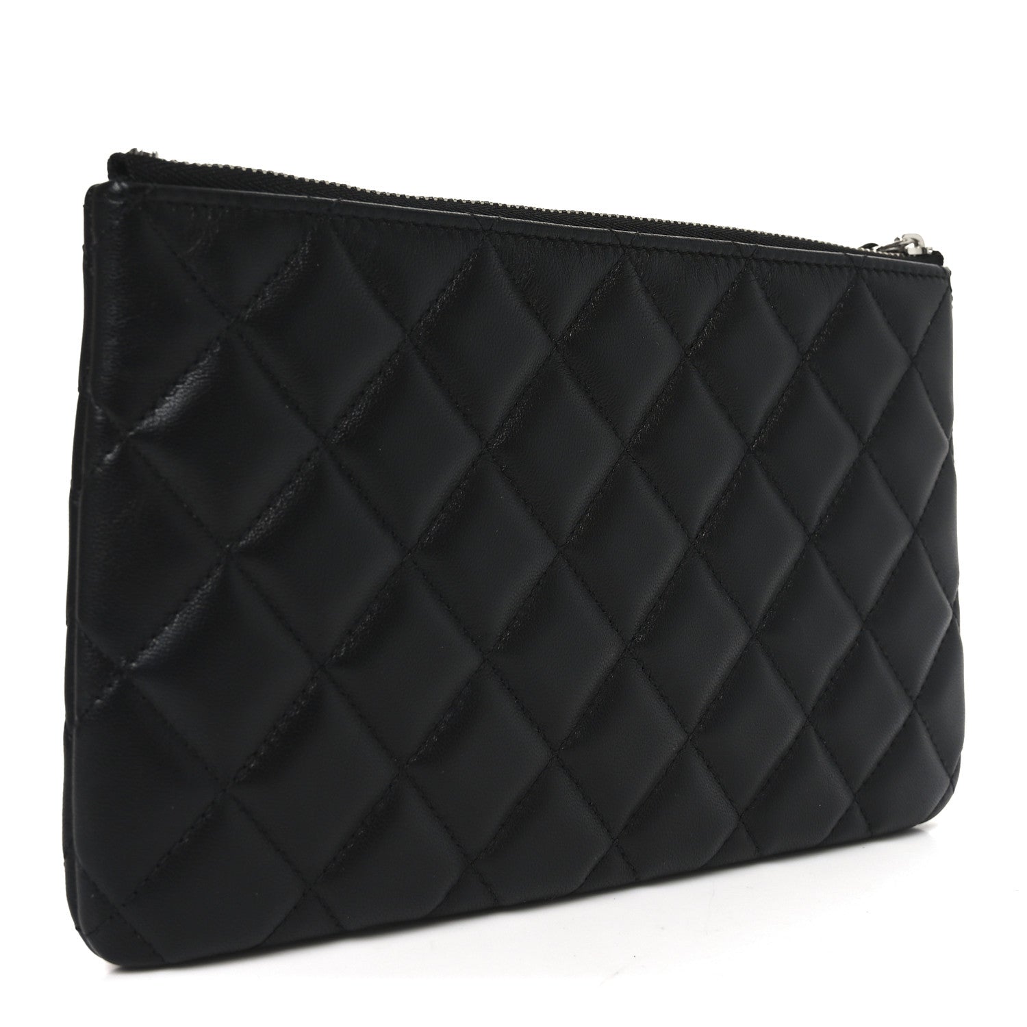 Chanel Lambskin Quilted Crystal Star Cosmetic Case Black 3 of 7