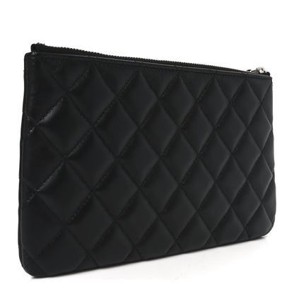 Chanel Lambskin Quilted Crystal Star Cosmetic Case Black 3 of 7
