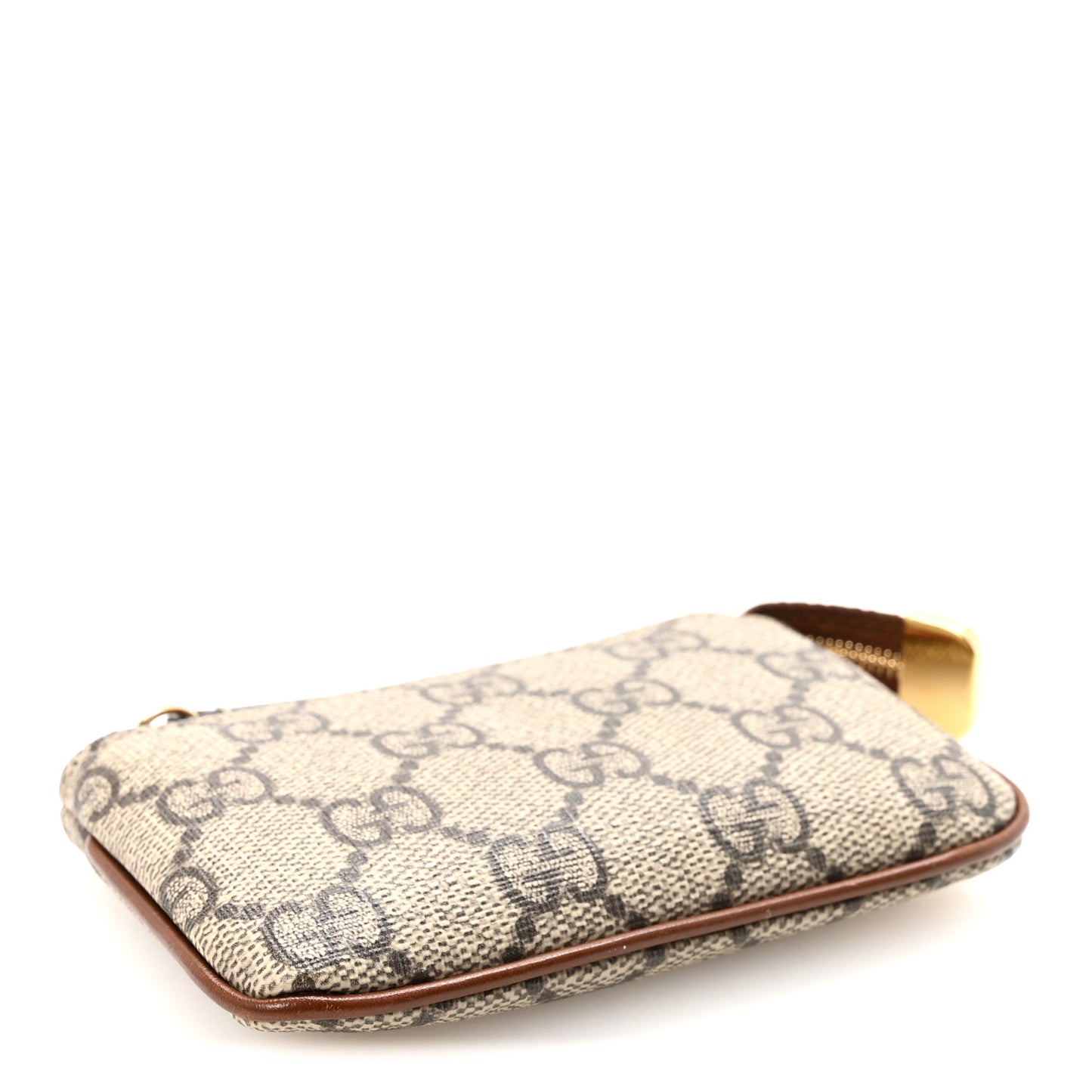 GG Supreme Monogram Key Case Beige Ebony Cuir
