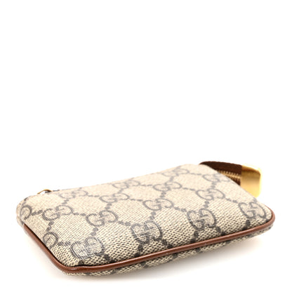 Gucci GG Supreme Monogram Key Case Beige Ebony Cuir 4 of 8