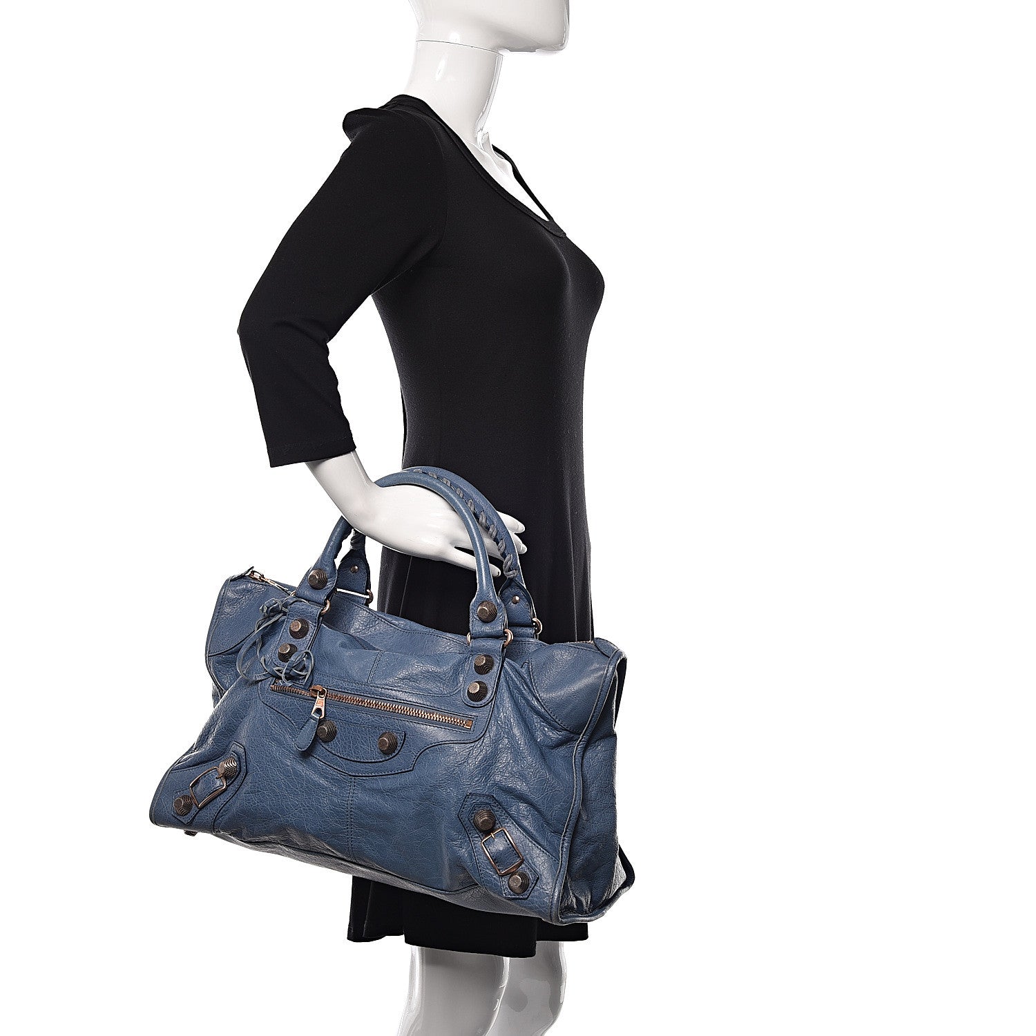 Balenciaga Agneau Giant 21 Rose Gold Hardware Work Atlantique 2 of 10