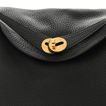 Hermes Taurillon Clemence Lindy 26 Black 8 of 10