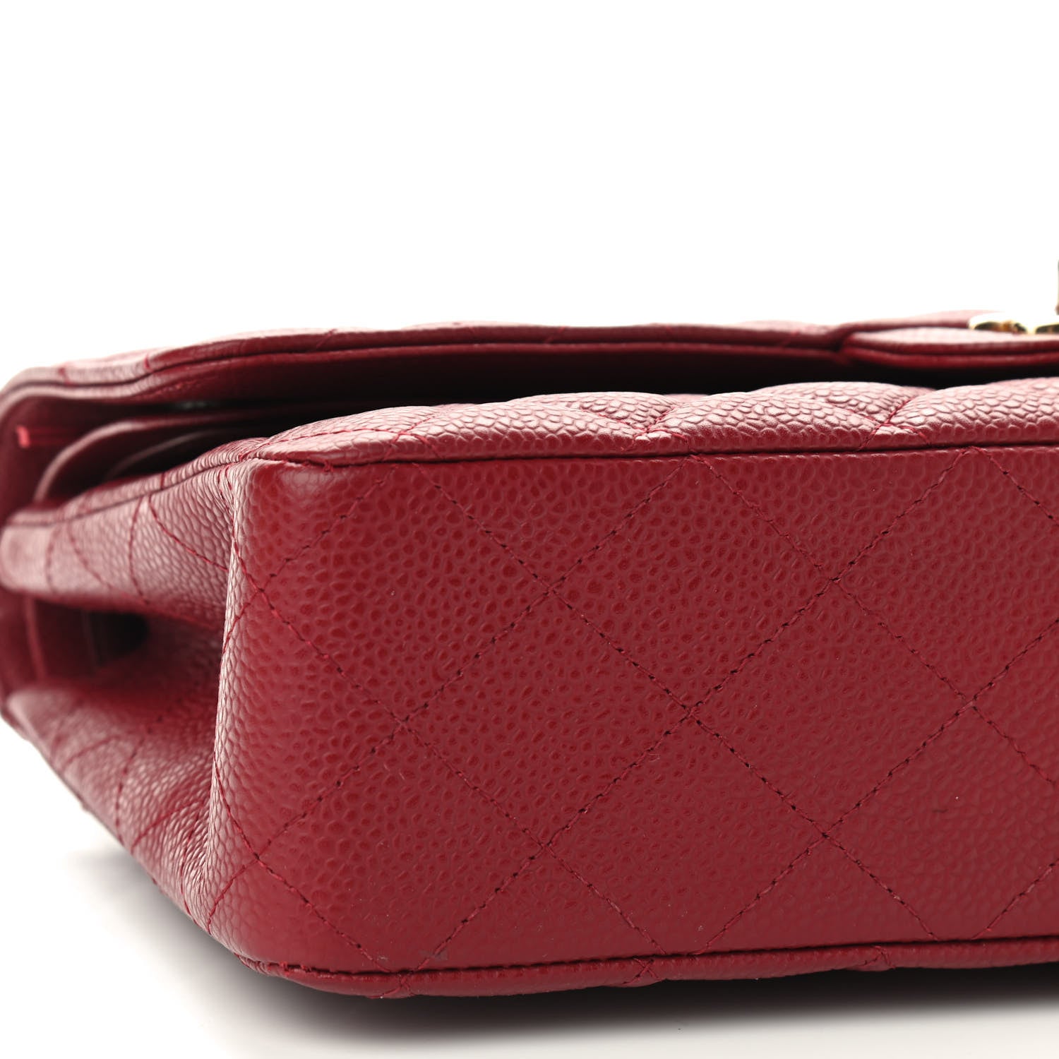 Chanel Caviar Quilted Medium Double Flap Red 9 of 10
