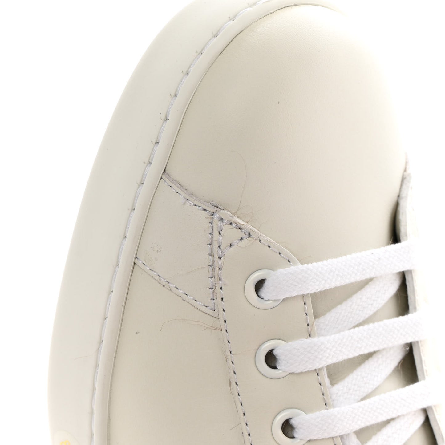 Calfskin Wool Web Bee Embroidered Mens Ace Sneakers 8.5 White