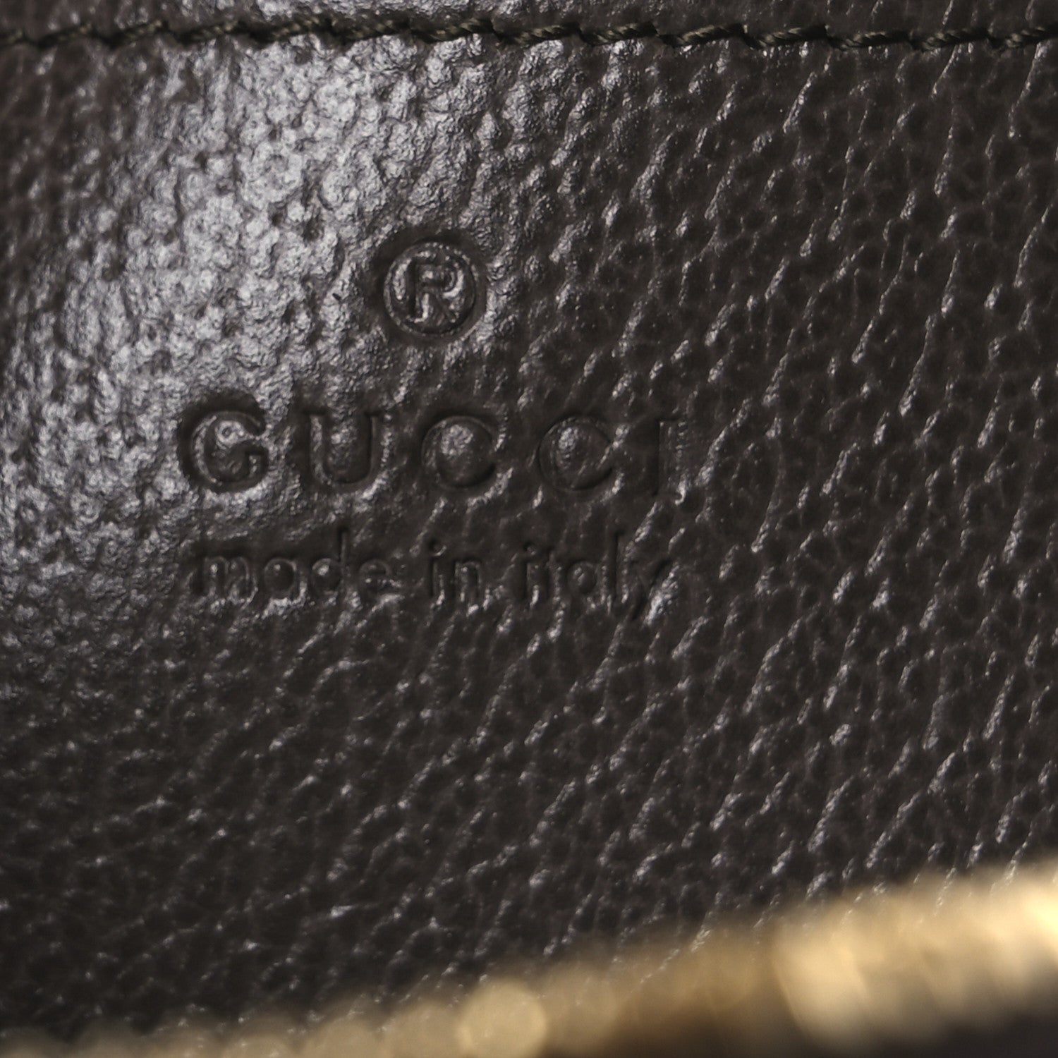 Gucci GG Supreme Monogram Textured Dollar Calfskin Web Mini Ophidia Top Handle Bag Beige Ebony New Acero 6 of 10